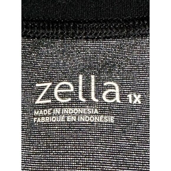 Zella women’s black and silver double zip jacket size 1X - Picture 11 of 11